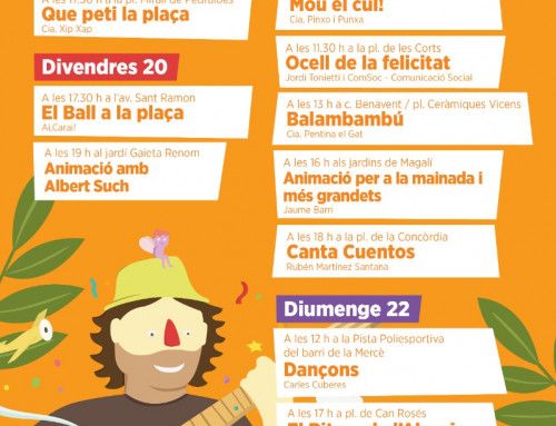 Torna el 6è FESTIVAL D’ANIMACIÓ INFANTIL ORIOL CANALS